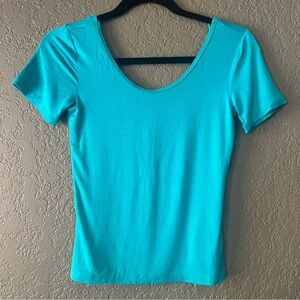 Teal crop top